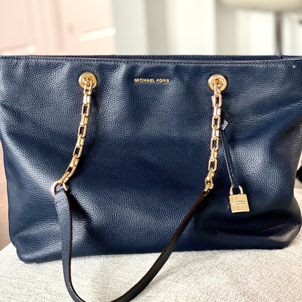 Michael Kors Laptop Bag Navy Blue